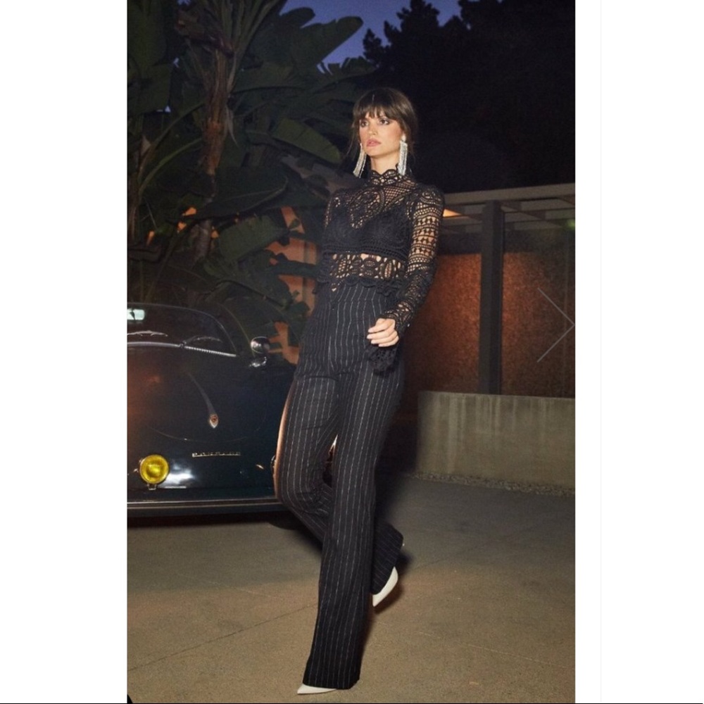 NWOT sold out SCF Clooney Trousers pinstripe sz 0